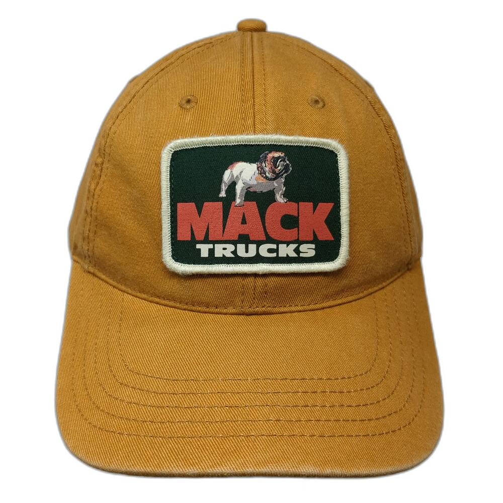American Needle Mack Trucks Bulldog Baseball Cap Brown One Size Strapback Hat